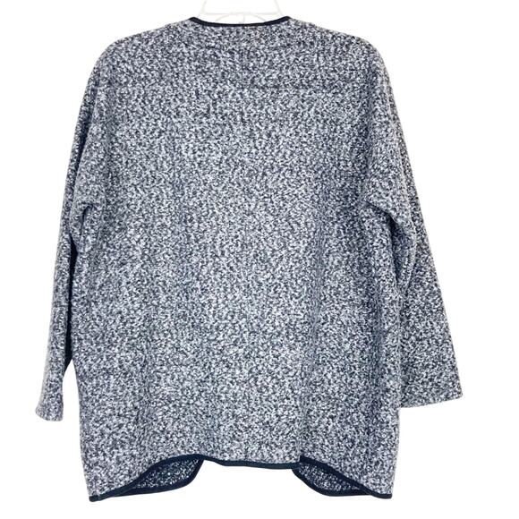 Ann Taylor Loft Gray Speckled Open Front Cardigan Sz S - Picture 4 of 5